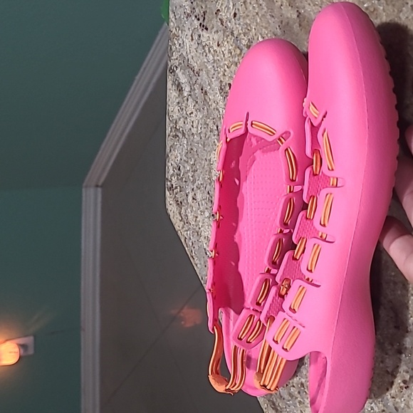Crocs Springi Slingback Pink/orange Flats Size US 9 - Picture 2 of 9